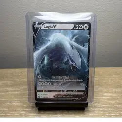 Pokemon Lugia V Ultra Rare Holo Silver Tempest 138/195 220 HP Trading Card - Image 1
