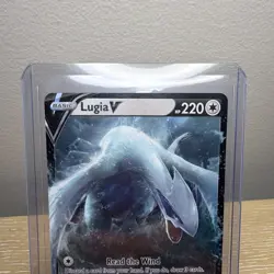 Pokemon Lugia V Ultra Rare Holo Silver Tempest 138/195 220 HP Trading Card - Image 5