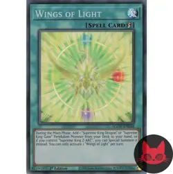 Yugioh Wings of Light AGOV-EN048 Super Rare 1st Edition NM - Image 1