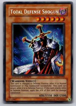 Total Defense Shogun CT1-EN001 2004 Collectors Tin Yu-Gi-Oh Limited Foil MP - Image 1