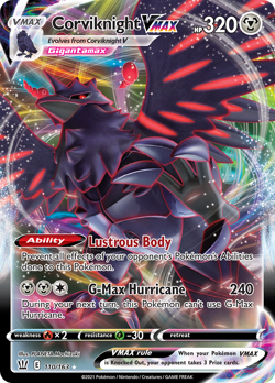 Corviknight VMAX 110/163 Rare Holo VMAX | Battle Styles | Pokemon Card - Image 1