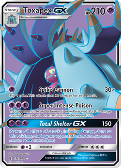 Toxapex-GX 136/145 Rare Ultra | Guardians Rising | Pokemon Card - Image 1