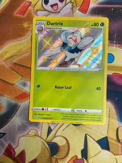 Dartrix SV002/SV122 Shiny Holo Rare Shining Fates Pokemon Card - NM Near Mint - Image 1