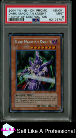 DARK MAGICIAN KNIGHT RESHEF OF DESTRUCTION YU-GI-OH! PRM 2004 EN001 PSA 9 - Image 1