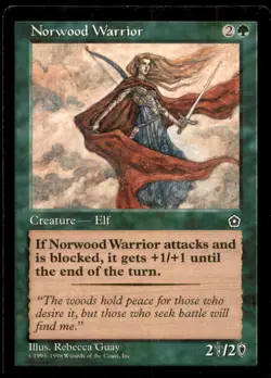 Norwood Warrior LP Light Play Portal Second 2nd MTG [7558] - Image 1