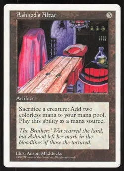 Ashnod's Altar Uncommon Fifth Edition Magic: The Gathering Moderately Played - Image 1