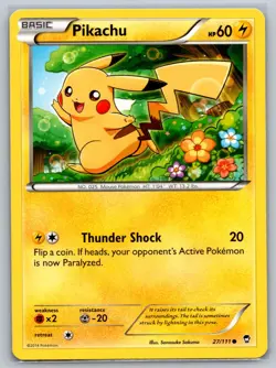 PIKACHU 27/111 COMMON FURIOUS FISTS POKEMON MP - Image 1