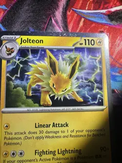 Pokemon TCG Jolteon Prismatic Evolutions 029/131 Cosmo Holo x1 Swirl 💫 - Image 2