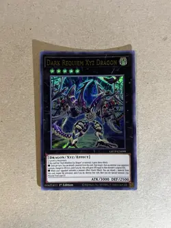 YUGIOH GFTP-EN099 Dark Requiem Xyz Dragon Ultra Rare 1st Edition - Image 1