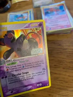 LP! Grumpig (20/100) EX Crystal Guardians Stamped Reverse Holo Pokemon Card! - Image 3