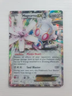 Pokemon TCG Magearna EX XY Steam Siege Holo Card 75/114 EX Rare 2016 - Image 1