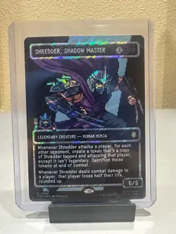 Shredder, Shadow Master (Borderless) (Surge Foil) Commander: Teenage Mutant... - Image 1