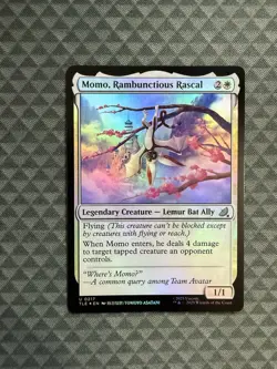 MTG Momo, Rambunctious Rascal #0217 Foil U Avatar: The Last Airbender: E-L (TLE) - Image 1