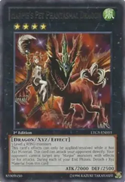1X HARPIE'S PET PHANTASMAL DRAGON LTGY-EN055 RARE 1ST NEAR MINT YUGIOH - Image 1