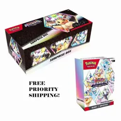 Pokemon Sams Club Prismatic Evolutions Surprise Box & Booster Bundle Set SEALED - Image 1