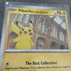 Pokemon TCG Pikachu At The Museum Jumbo Promo Card Sealed - Image 4