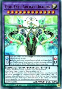 Odd-Eyes Arcray Dragon AGOV-EN030 - Ultra Rare - 1st Edition - Yugioh - Image 1