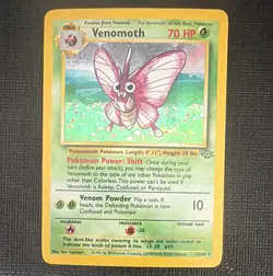 Pokemon TCG Venomoth 13/64 Jungle Rare 70 HP 1999 English Unlimited Regular - Image 1