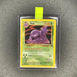 🔥 Muk 28/62 🔥 Original Non Holo Rare Fossil Set Pokemon Card WOTC TCG 1999 - Image 1