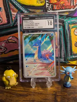 Pokemon 🏝Destined Rivals Misty's Lapras IR Holo #194👙🏖 CGC 10 GEM MINT ✨ - Image 1