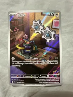 Pokemon TCG Black Bolt #139/086 Klink Illustration Rare Holo English - Image 1