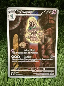 Pokemon TCG Beheeyem 121/086 Illustration Rare IR Holo Black Bolt SV - Image 1