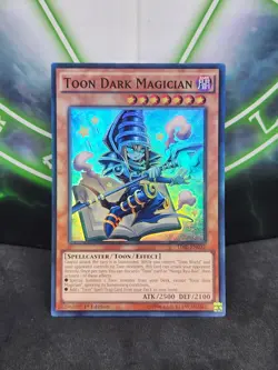 Yugioh Toon Dark Magician TDIL-EN032 Super Rare 1st Edition NM - Image 1