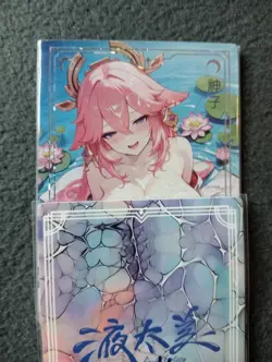 YAE MIKO Genshin SW21 liquid fantasy Goddess Story WAIFU ANIME CARD - Image 1