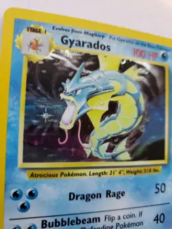 Gyarados Base Set Holo Pokemon Card Jungle Fossil WOTC - Image 2