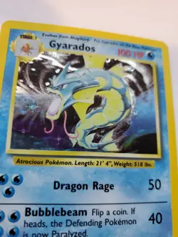 Gyarados Base Set Holo Pokemon Card Jungle Fossil WOTC - Image 3