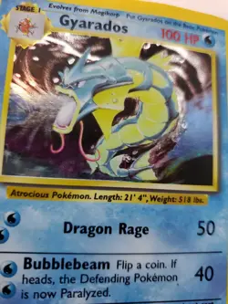 Gyarados Base Set Pokemon Card Base Jungle Fossil WOTC - Image 3