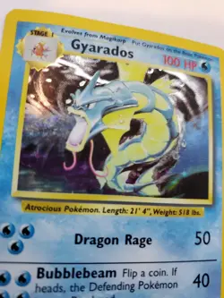 Gyarados Base Set Holo Pokemon Card Jungle Fossil WOTC - Image 3