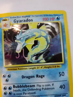 Gyarados Base Set Holo Pokemon Card Jungle Fossil WOTC - Image 4