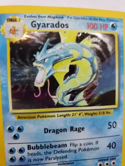 Gyarados Base Set Holo Pokemon Card Jungle Fossil WOTC - Image 5