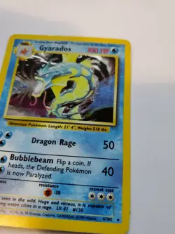 Gyarados Base Set Holo Pokemon Card WOTC - Image 5