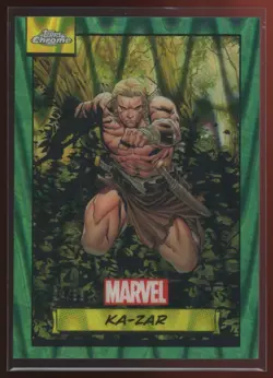 2024 Topps Chrome Marvel Ka-Zar /99 Green Ray Wave - Image 1