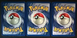 Pokemon TCG - 3X BASIC GRASS ENERGY Base Set Shadowless 1995, 96, 98, 99 - LP - Image 2