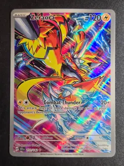 Zeraora 151/142 NM Stellar Crown Illustration Rare Pokemon - Image 1