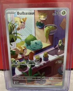 Bulbasaur 143/142 Illustration Rare Stellar Crown Pokemon TCG NM - Image 1