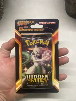 Pokemon Sun & Moon Hidden Fates Blister Pack Mewtwo 1 Booster + Five Cards A - Image 2