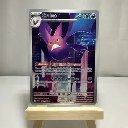 Pokemon Crobat 093/086 Me04: Chaos Rising EN Holo-Full Art Illustration Rare NM - Image 1