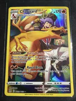 Pokemon TCG Charizard TG03/TG30 Lost Origin Trainer Gallery Holo Ultra Rare - Image 1