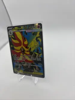 Pokemon Mega Pyroar ex 99/86 Full Art Double Ultra Rare Chaos Rising ME04 - Image 4