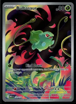 Bulbasaur 133/132 Mega Evolution Illustration Rare Pokemon - Image 1