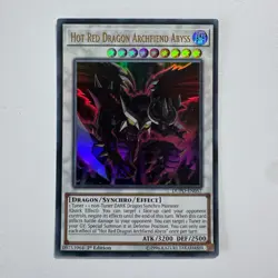 Hot Red Dragon Archfiend Abyss - DUPO-EN057 | 1st Edition Ultra Rare LP YuGiOh! - Image 1