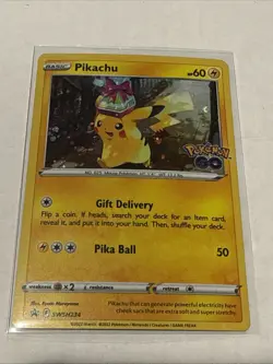 Pikachu SWSH234 Black Star Promo Pokemon Go Pokemon Card - Image 1