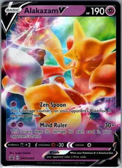 Alakazam V - SWSH083 SWSH: Sword & Shield Promo Cards - Pokemon Card - NM - Image 1