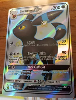 Pokemon Umbreon GX TCG Full Art Ultra Rare Holo Card SV69/SV94 - Image 1