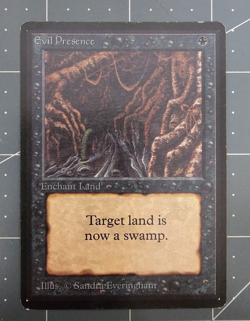 MTG ⭐ Beta Edition ⭐ Evil Presence ⭐ Vintage Legacy ⭐ - Image 1