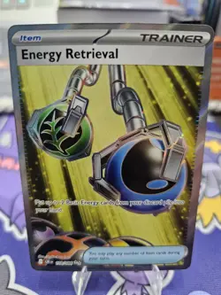 Pokemon Energy Retrieval Trainer-Item Full Art Holo CRI Chaos Rising 108/086 - Image 1